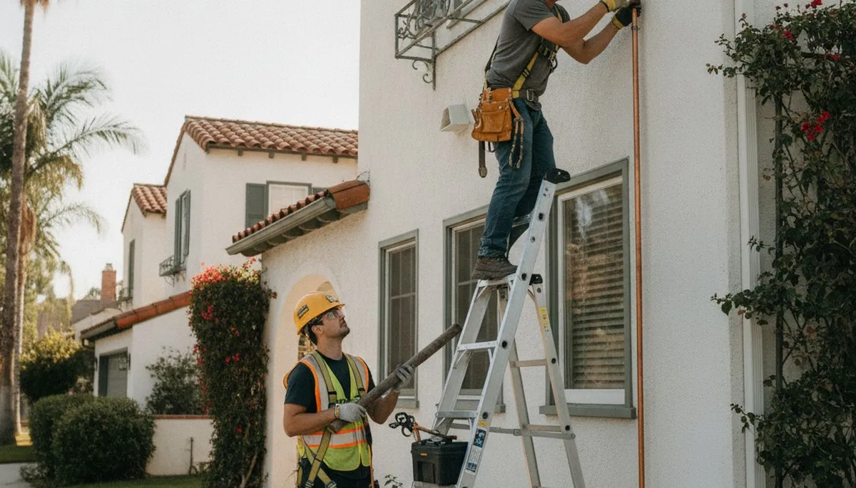 Plumber repairing a pipe in Pasadena, CA for reliable plumbing repair services