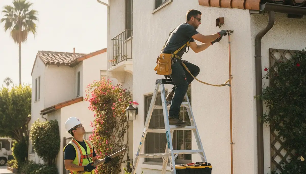 Pasadena, CA plumber repairing a plumbing issue for residential service at plumberpasadenaca-new.com