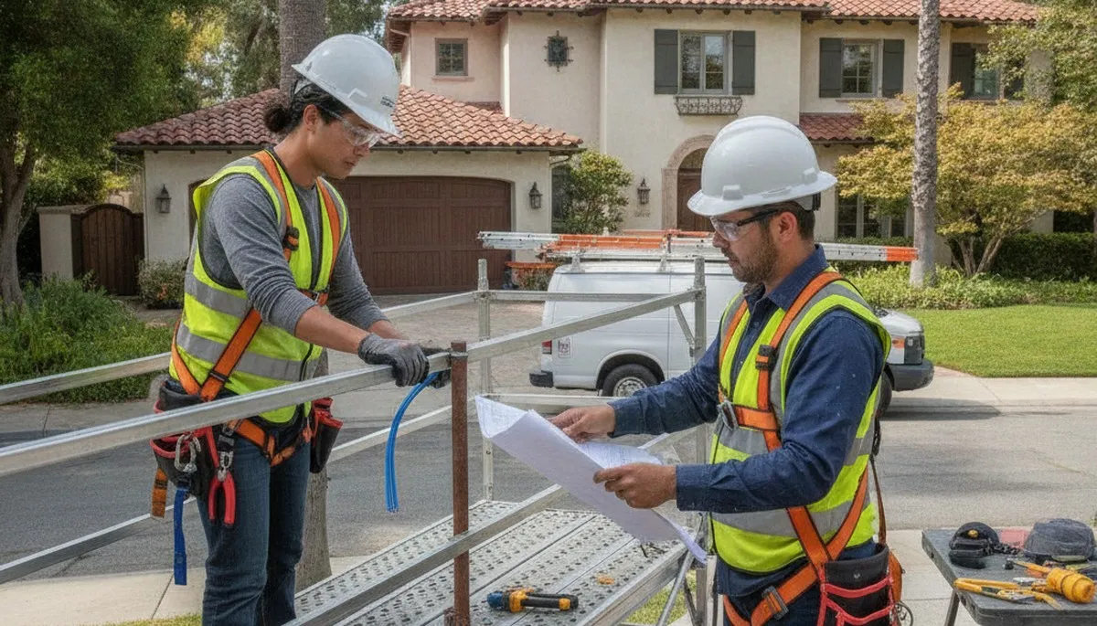 Pasadena, CA plumber repairing a plumbing fixture for residential service