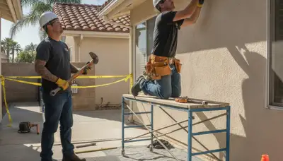 Professional Pasadena, CA plumber repairing a residential plumbing system for leak and pipe issues