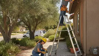 Pasadena, CA plumber repairing a leak for a local plumbing service