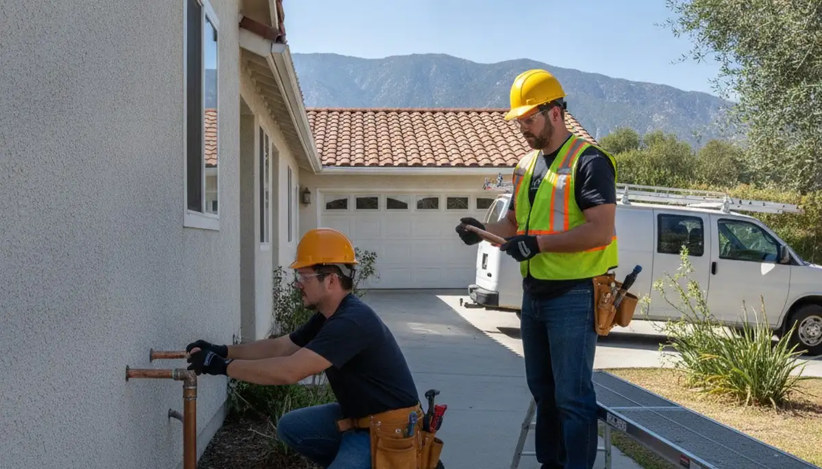 Pasadena, CA plumber repairing a sink drain for a residential plumbing service