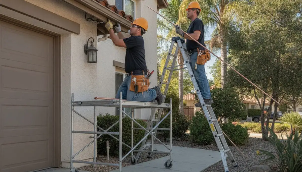 Pasadena, CA plumber repairing a leak for residential plumbing service