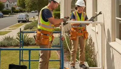 Pasadena, CA plumber repairing plumbing for residential and commercial service