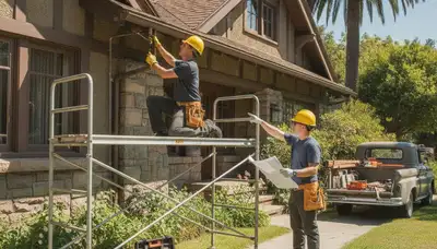 Pasadena, CA plumber repairing a plumbing fixture for a local home service call