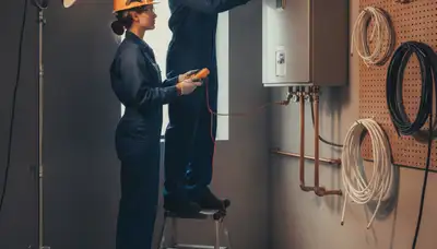Tankless water heater service in Pasadena, CA by On Call Plumbers