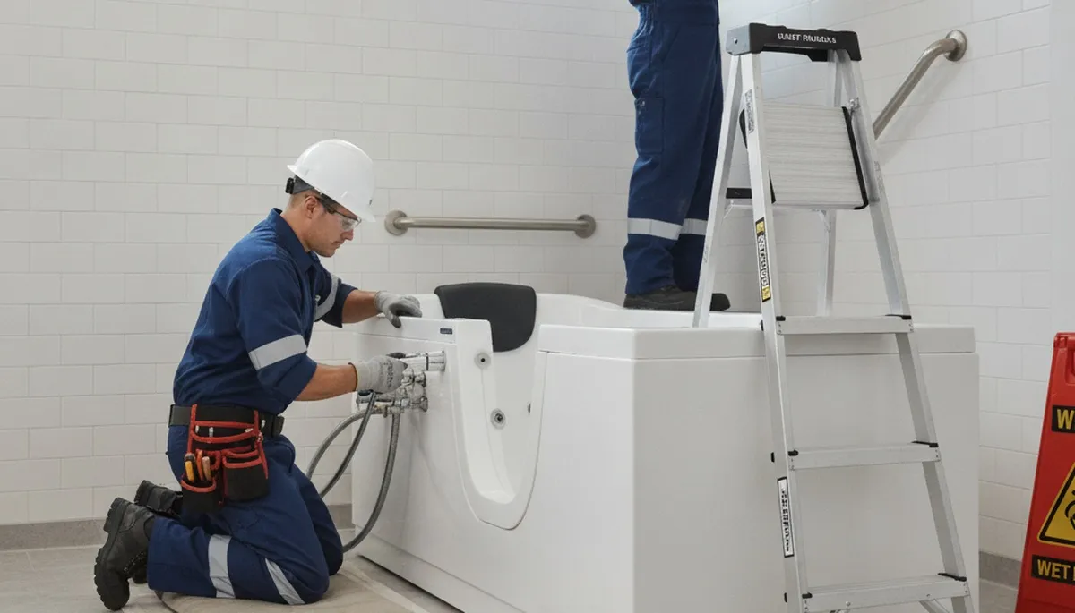 Walk-in tub installation for Pasadena, CA homes by a professional plumbing repair team